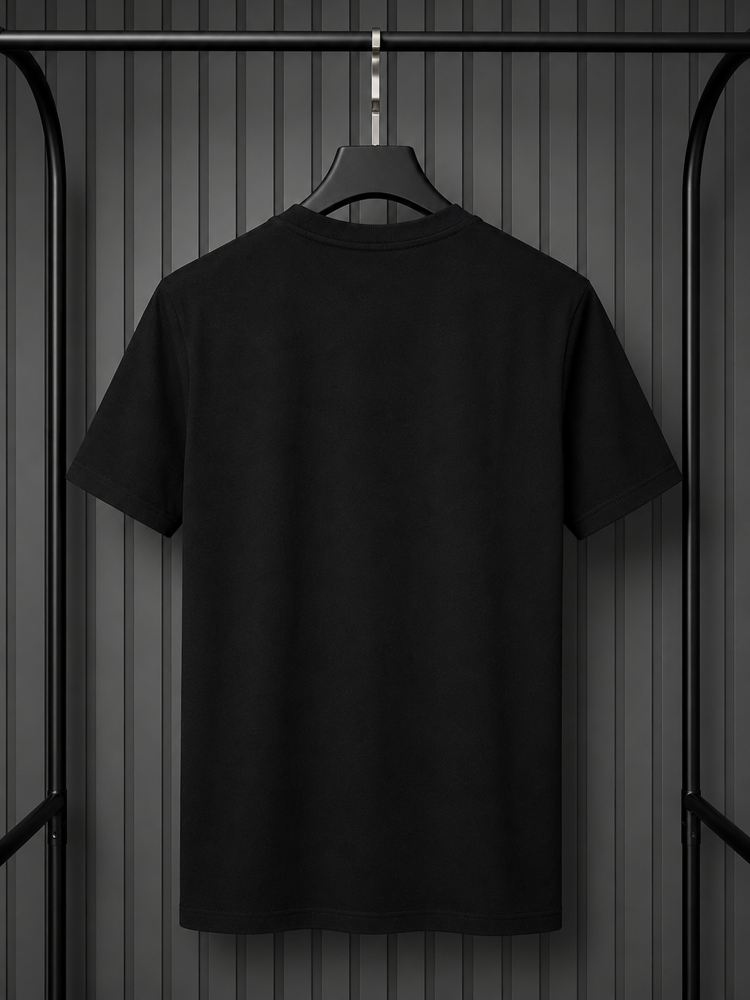 BOSS Cotton T-Shirt Large Logo Black