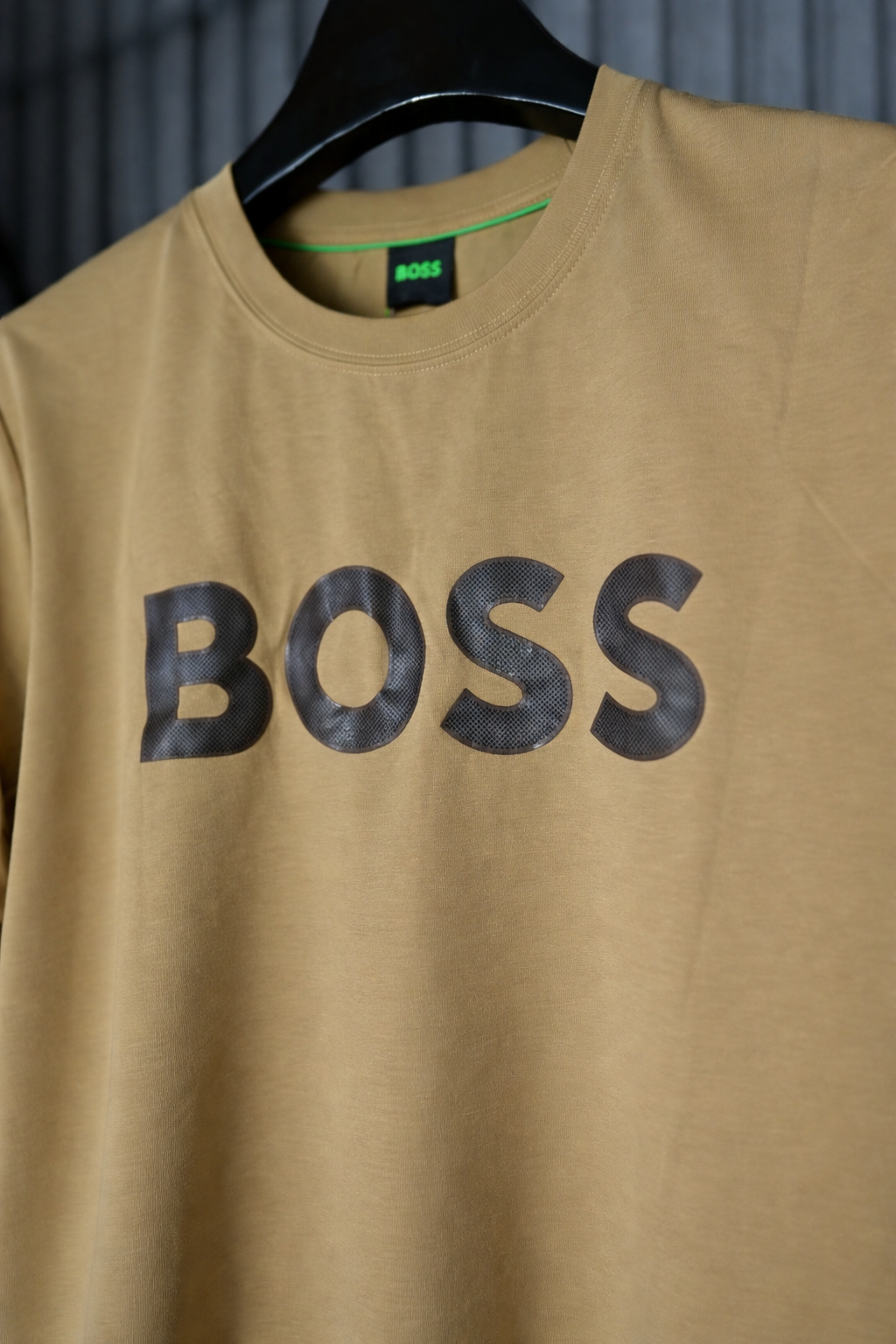 BOSS Large Logo T-Shirt Brown
