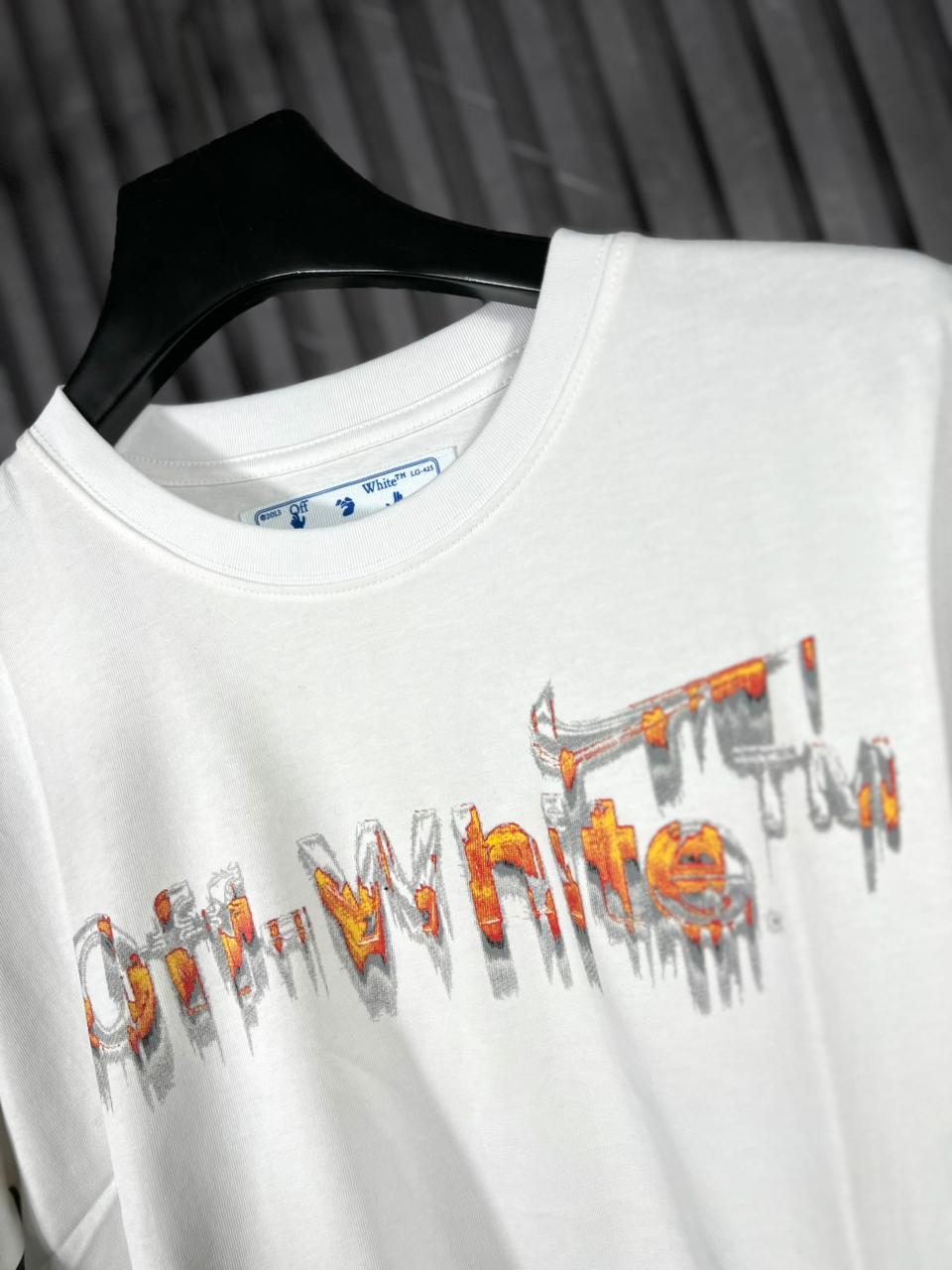 Off-White Melted / Drip Arrows Logo Tee