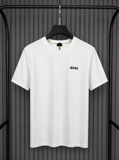 Boss White Logo T-Shirt