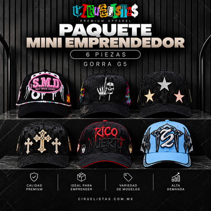 Paquete Mini Emprendedor Gorra G5 (6 Piezas)