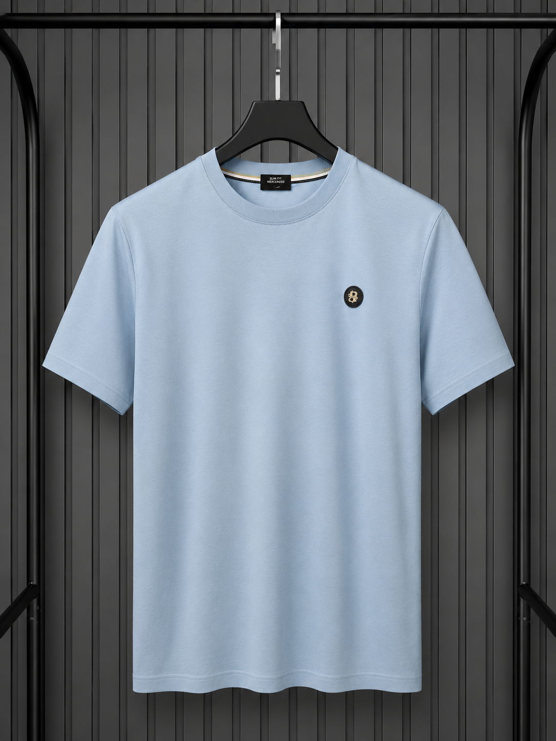 Boss Light Blue Medallion Logo T-Shirt