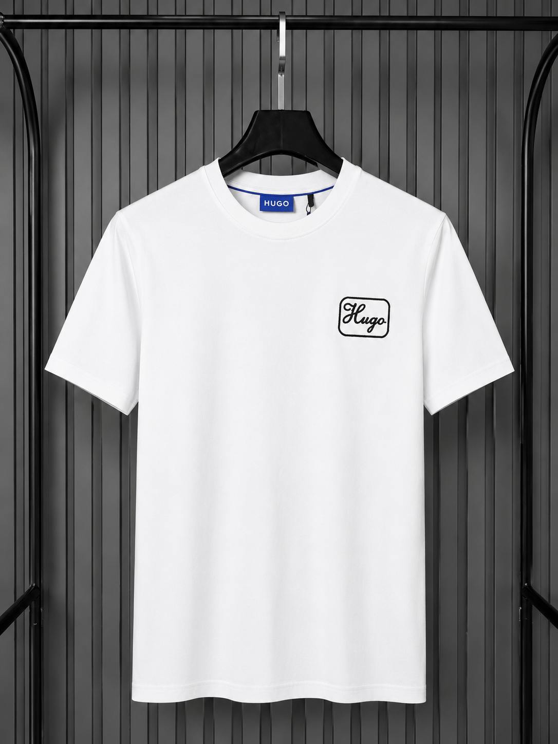 HUGO Logo Patch T-Shirt White