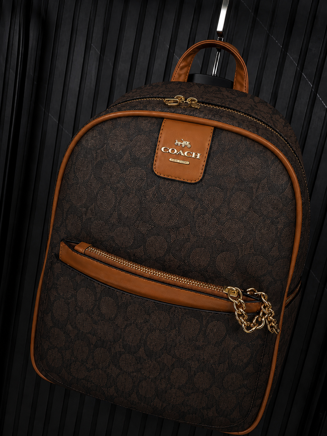 Mochila Coach Dama Marron oscuro