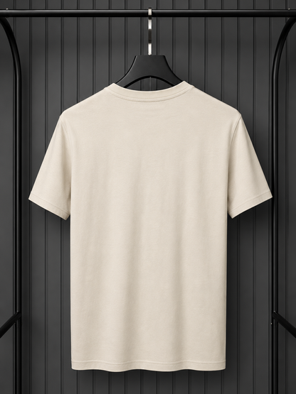 BOSS Tonal Flock-Logo T-Shirt Light beige
