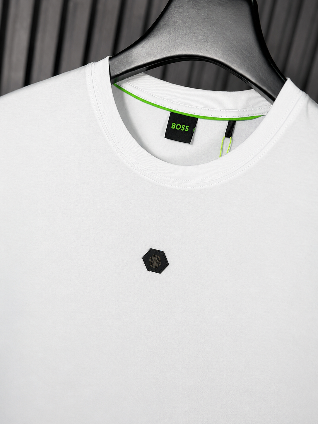 BOSS Double-B Monogram Badge – White
