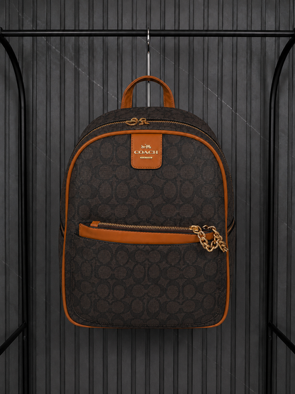 Mochila Coach Dama Marron oscuro