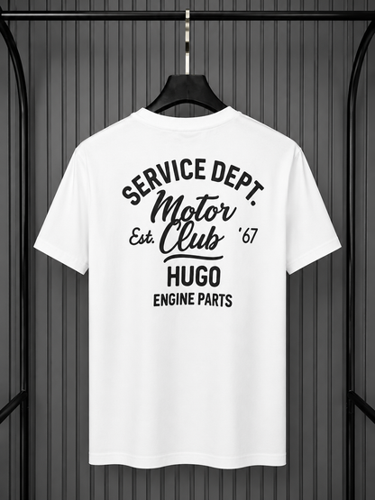 HUGO Logo Patch T-Shirt White