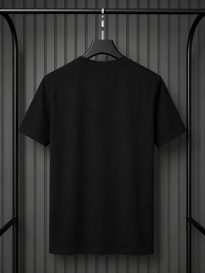 BOSS Cotton T-Shirt Large Logo Black