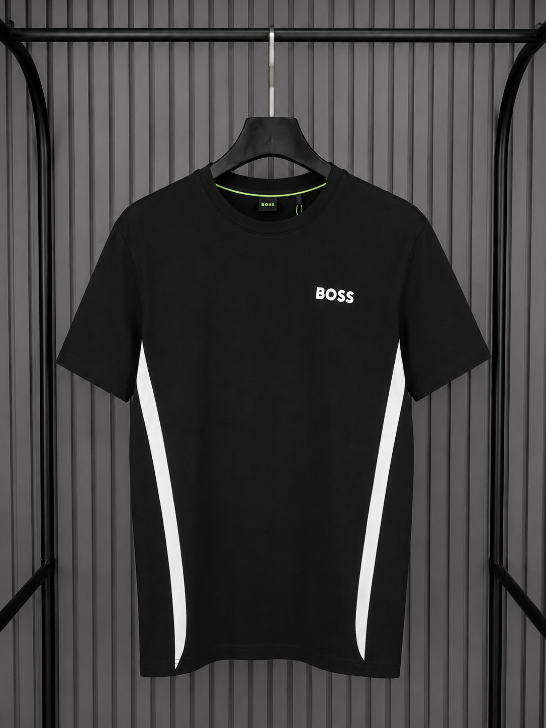Boss Active Slim T shirt Black/White