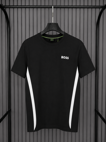 Boss Active Slim T shirt Black/White