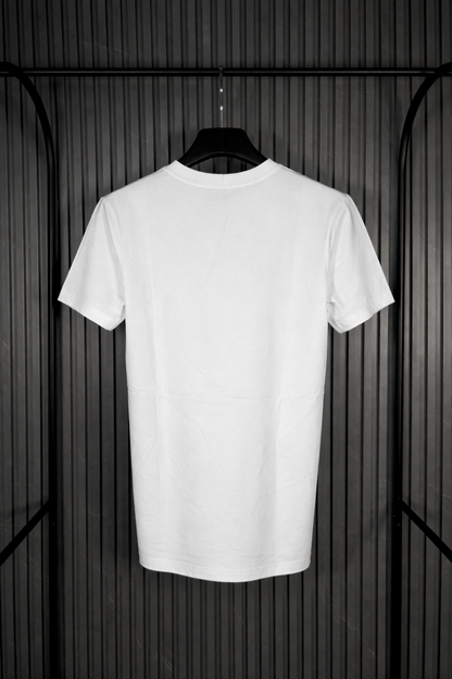 HUGO Metal Badge Minimal T-Shirt White