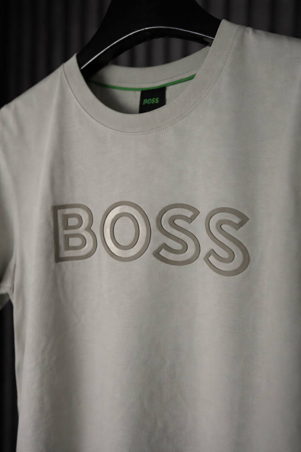 BOSS Tonal Outline Logo T-Shirt White