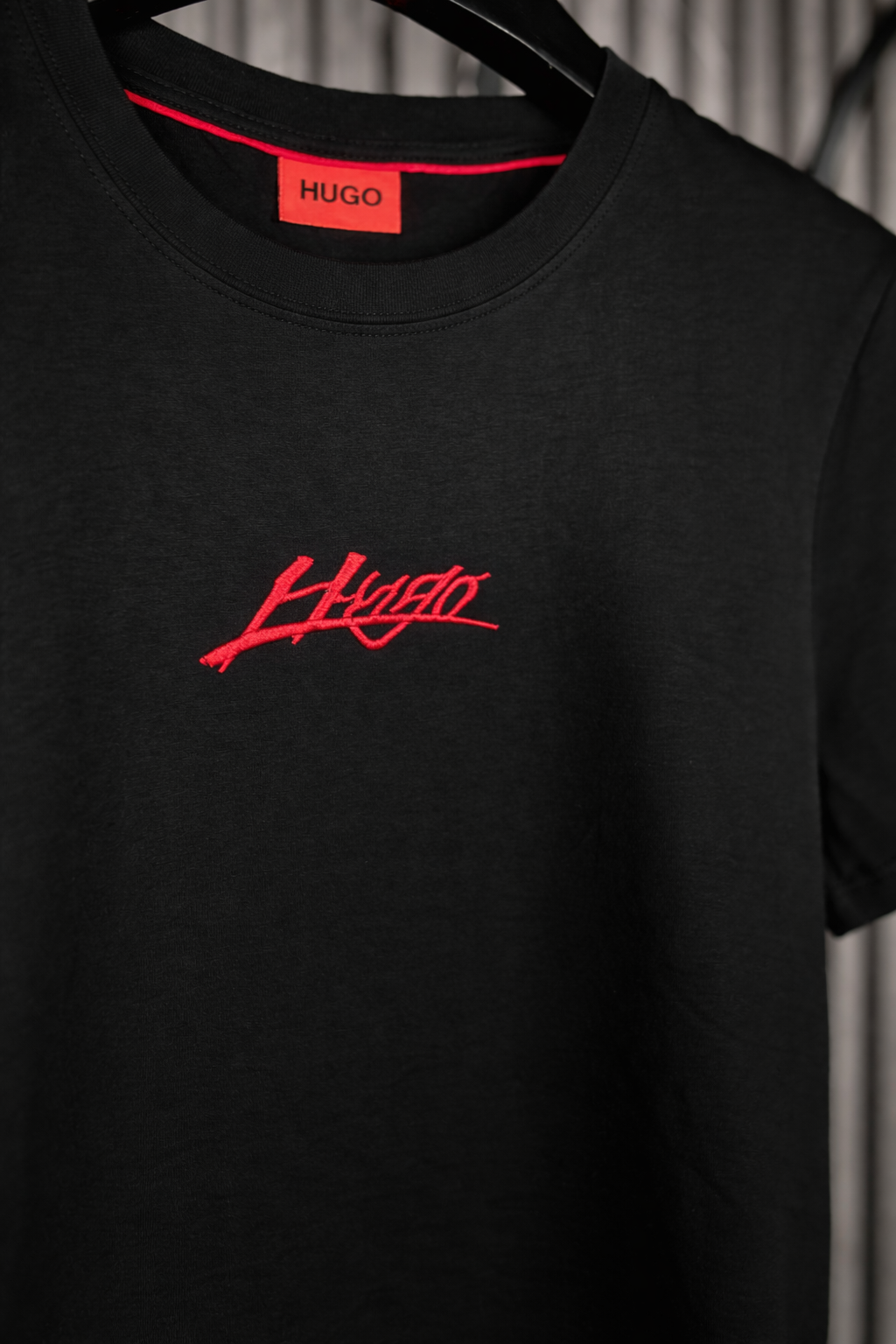 HUGO Script Logo T-Shirt Black