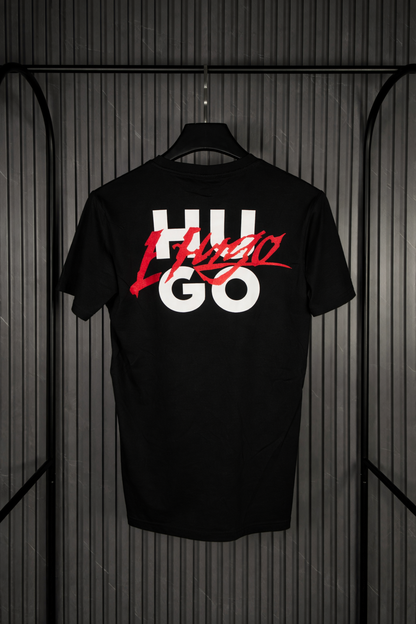 HUGO Script Logo T-Shirt Black