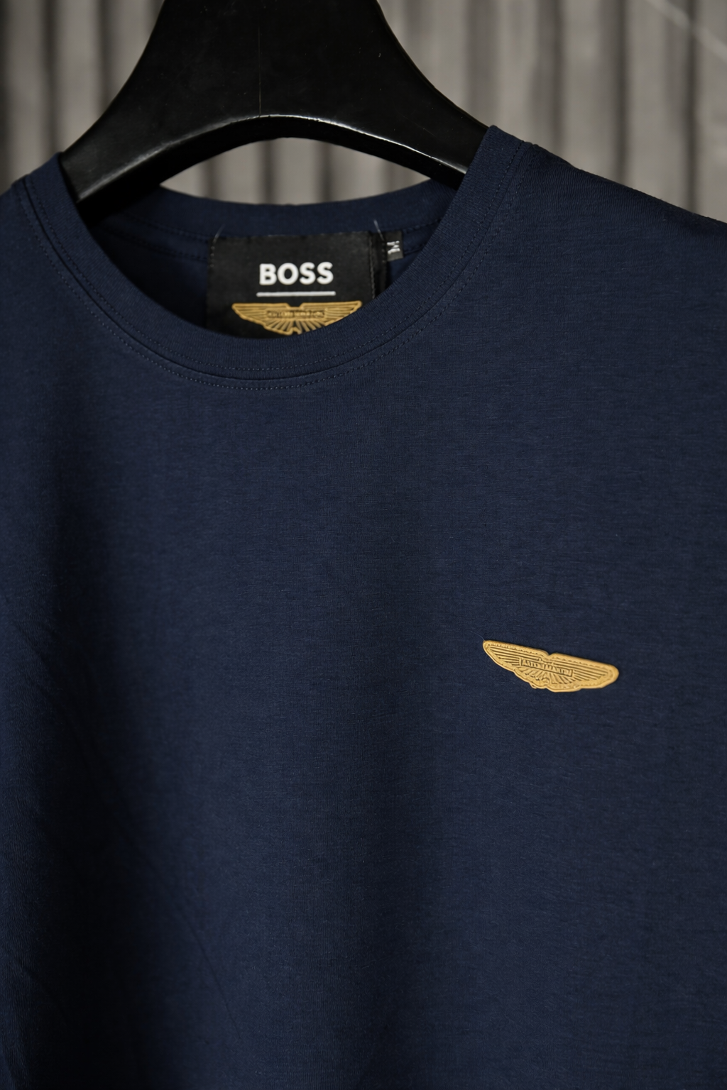 BOSS Porsche Crest T-Shirt Navy