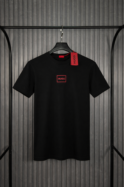 HUGO Red Box Logo T-Shirt Black