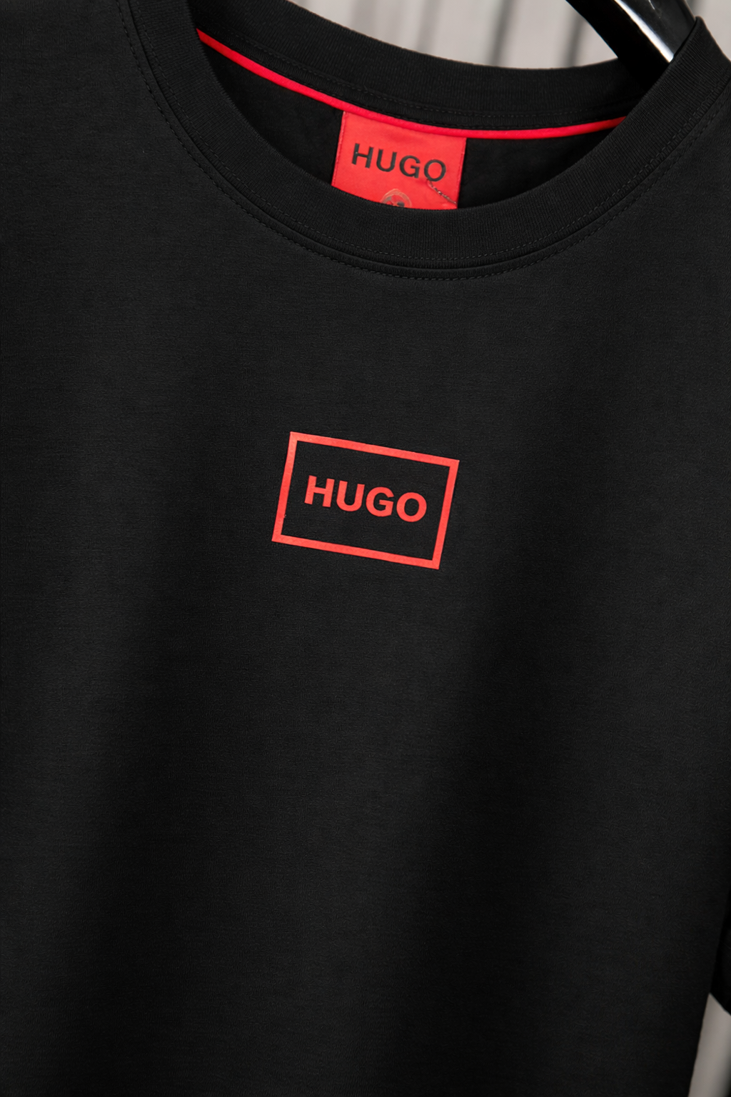 HUGO Red Box Logo T-Shirt Black