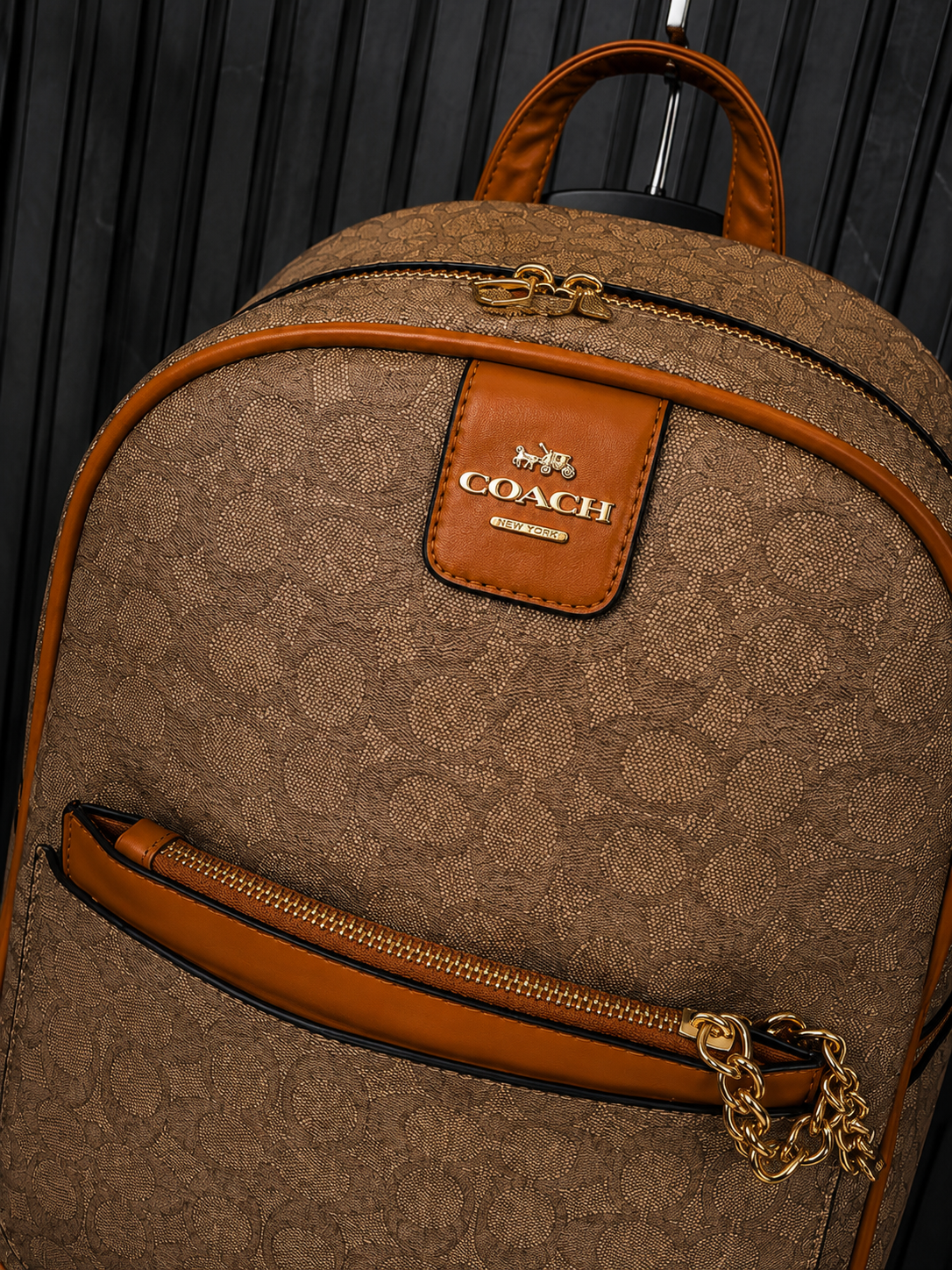 Mochila Coach Dama Marron claro