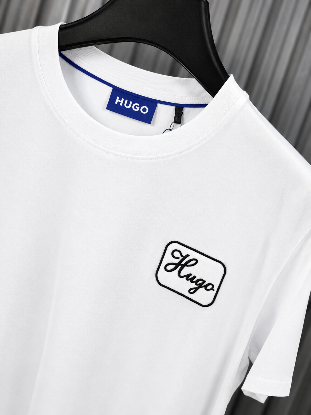 HUGO Logo Patch T-Shirt White