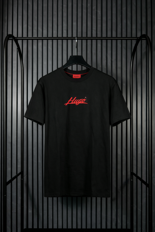 HUGO Script Logo T-Shirt Black