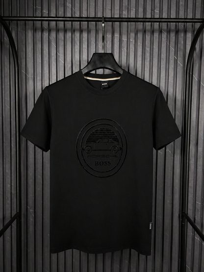 Playera BOSS x Porsche Black Edition Relief (Nuevo)