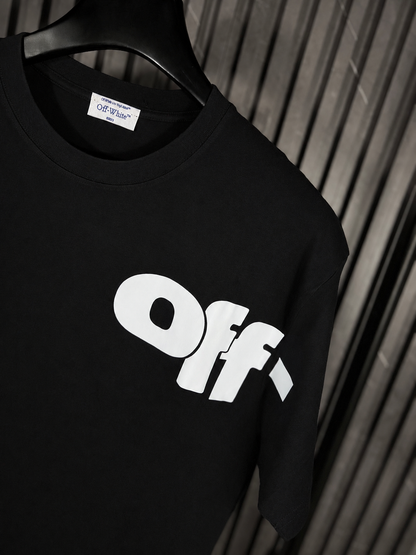 Off-White Statement Logo Tee Black