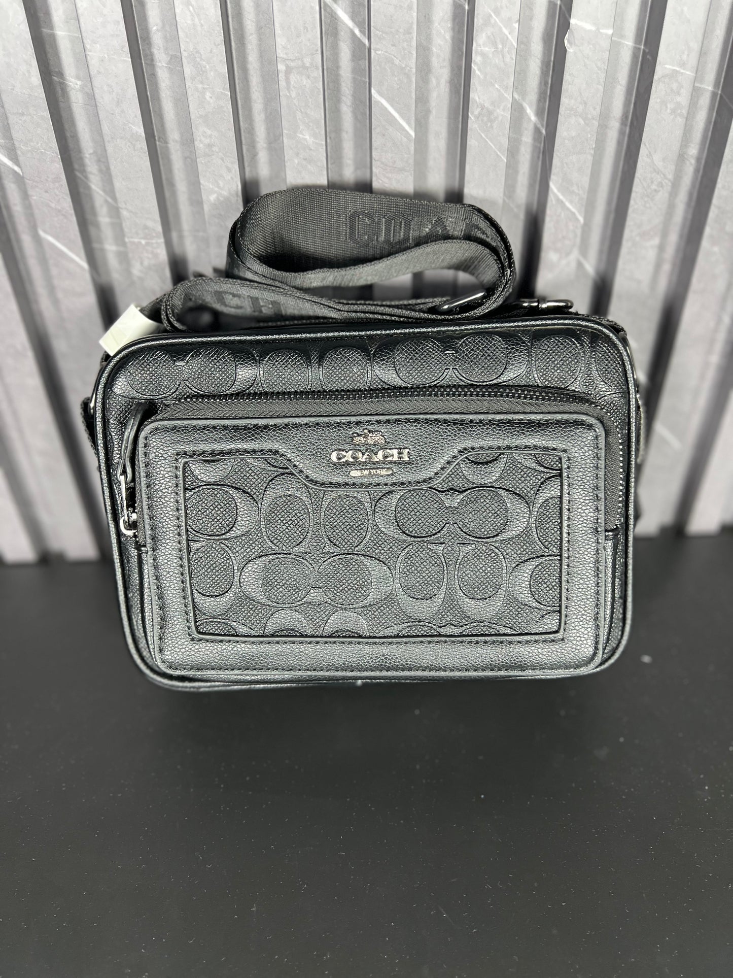 Coach Charter Crossbody Bag Black Copper/Charcoal