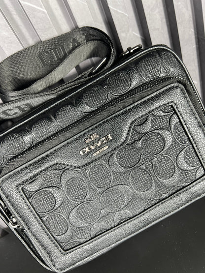Coach Charter Crossbody Bag Black Copper/Charcoal