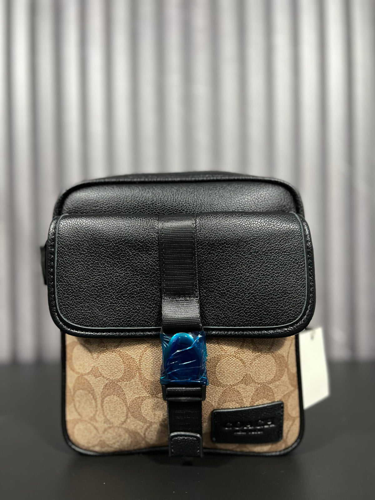 Coach Charter Crossbody Signature Khaki/Black