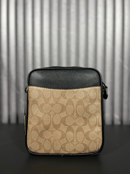 Coach Charter Crossbody Signature Khaki/Black