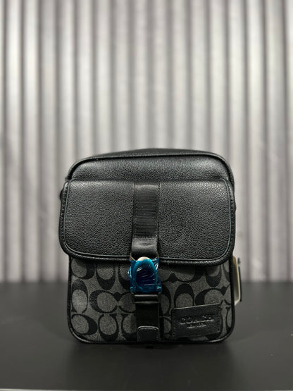 Coach Charter Crossbody Signature Charcoal/Black