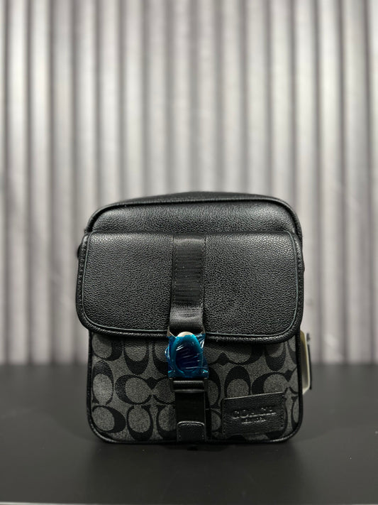 Coach Charter Crossbody Signature Charcoal/Black