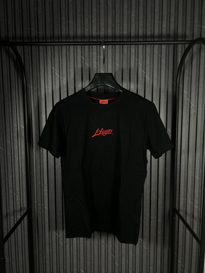HUGO Script Logo T-Shirt Black