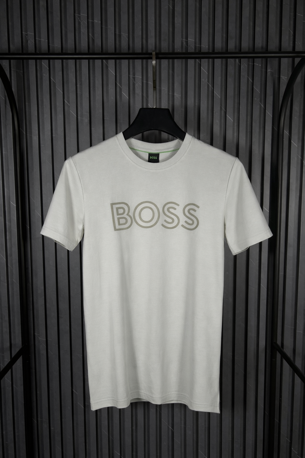 BOSS Tonal Outline Logo T-Shirt White