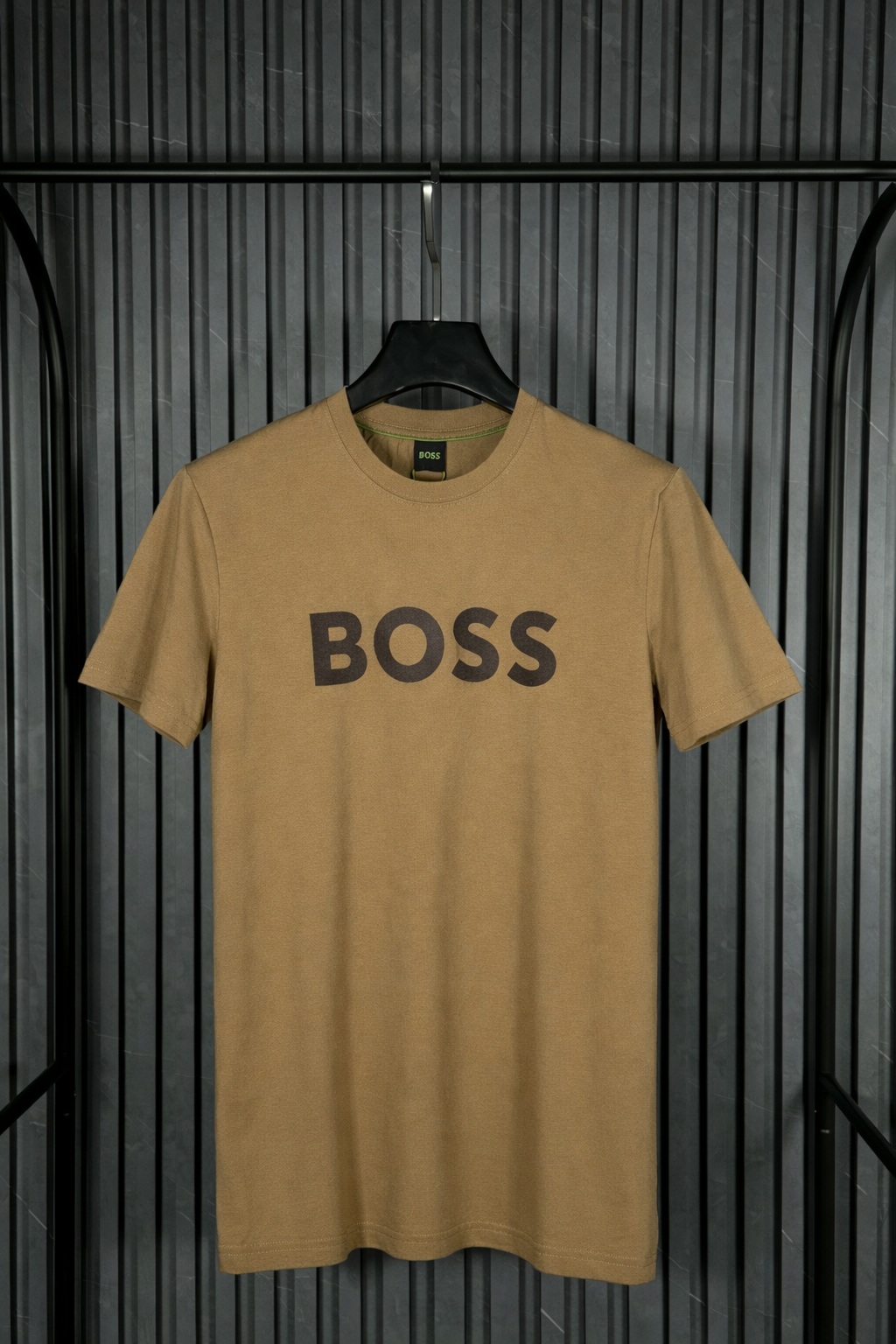 BOSS Large Logo T-Shirt Brown