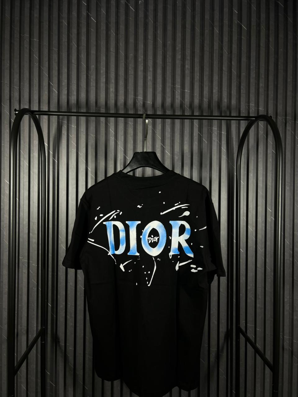 Dior Paint Splatter Logo T-Shirt