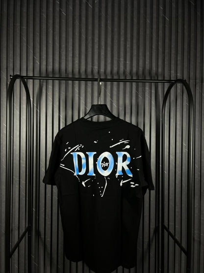 Dior Paint Splatter Logo T-Shirt