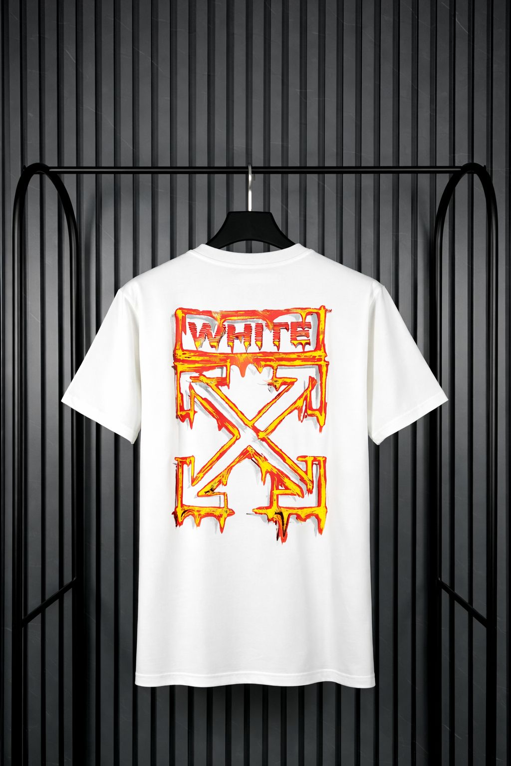 Off-White Melted / Drip Arrows Logo Tee