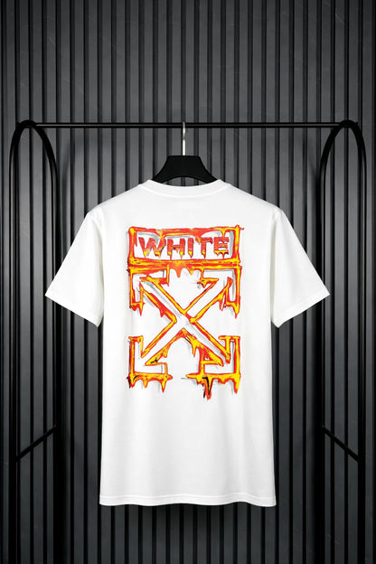 Off-White Melted / Drip Arrows Logo Tee