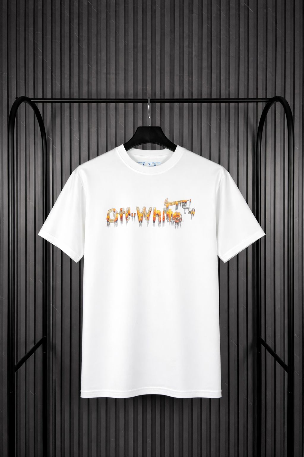 Off-White Melted / Drip Arrows Logo Tee