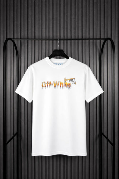 Off-White Melted / Drip Arrows Logo Tee