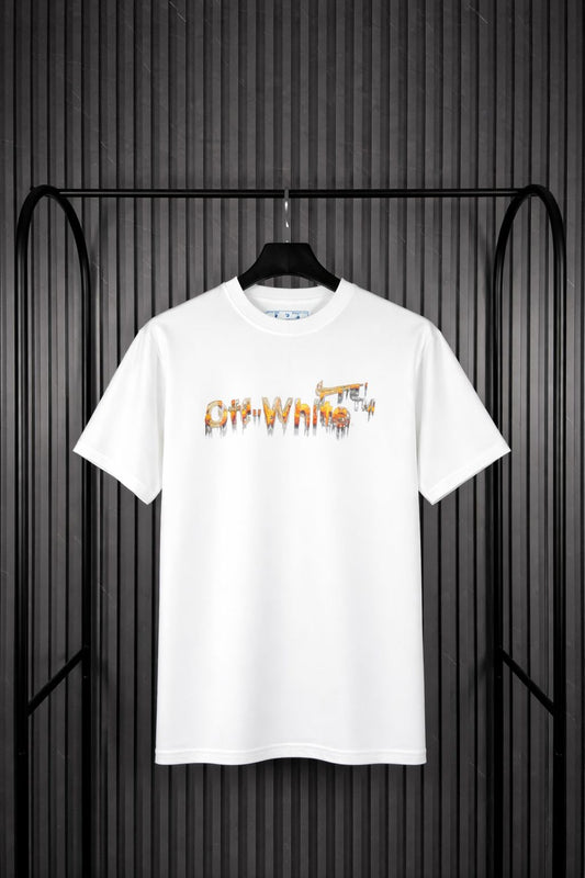 Off-White Melted / Drip Arrows Logo Tee