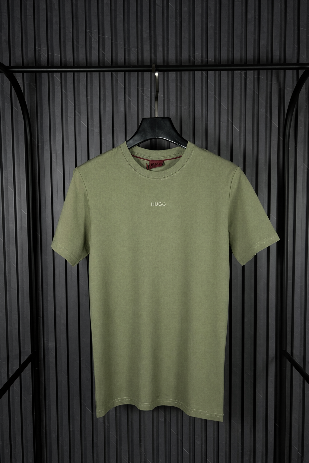 HUGO Minimal Center Logo T-Shirt Olive Green