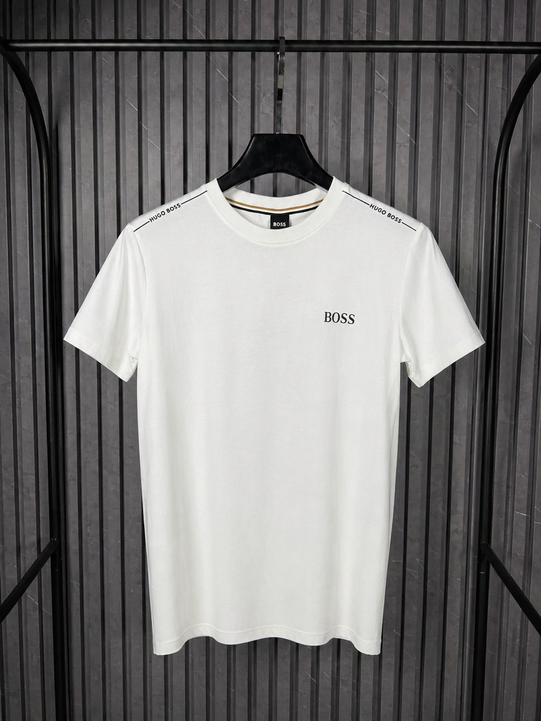 BOSS Shoulder Logo T-Shirt White