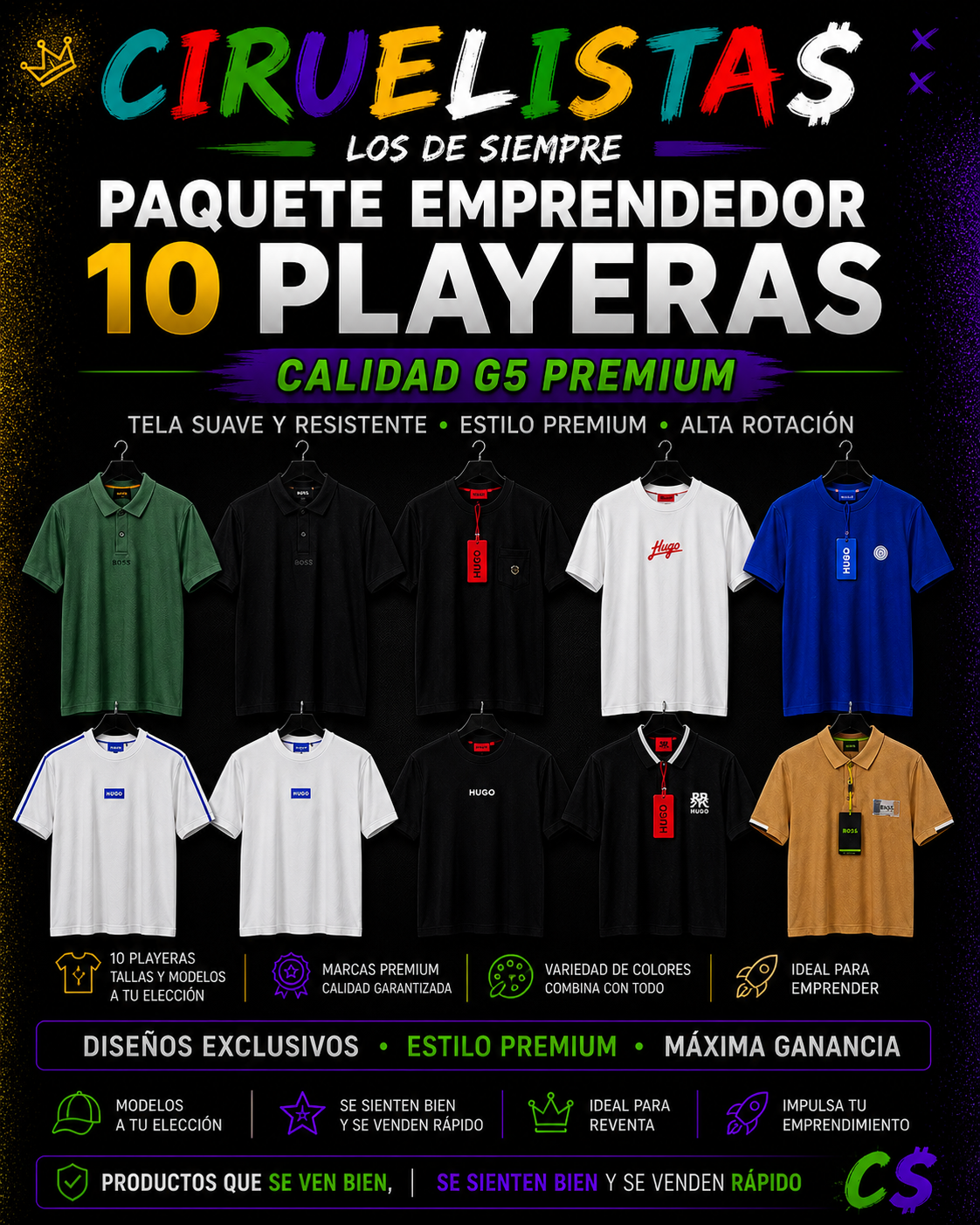 Paquete Emprendedor Playera G5
