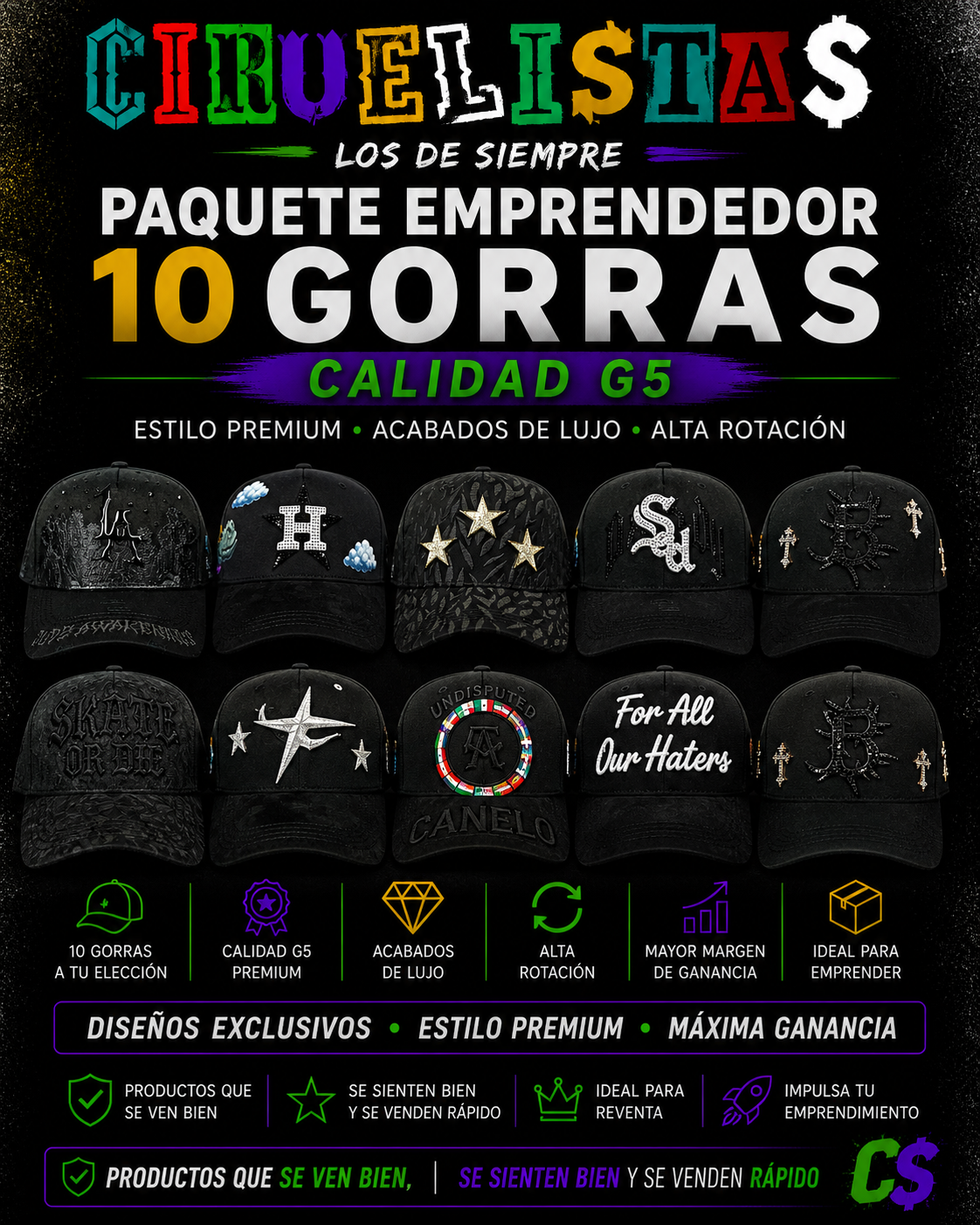 Paquete Emprendedor Gorra G5