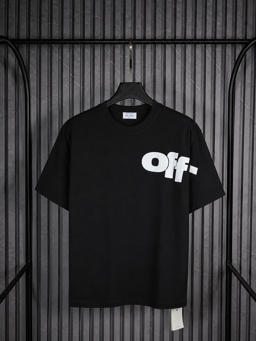 Off-White Statement Logo Tee Black