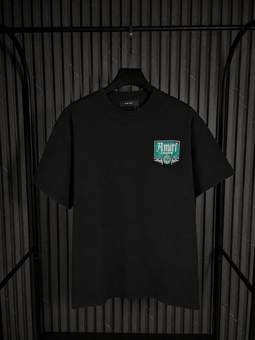 Amiri Sunset Lounge Tee – Black Emerald